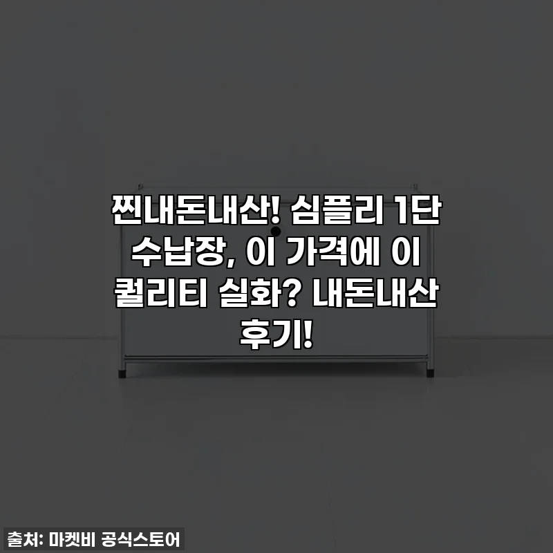 찐내돈내산! 심플리 1단 수납장, 이 가격에 이 퀄리티 실화? 내돈내산 후기!