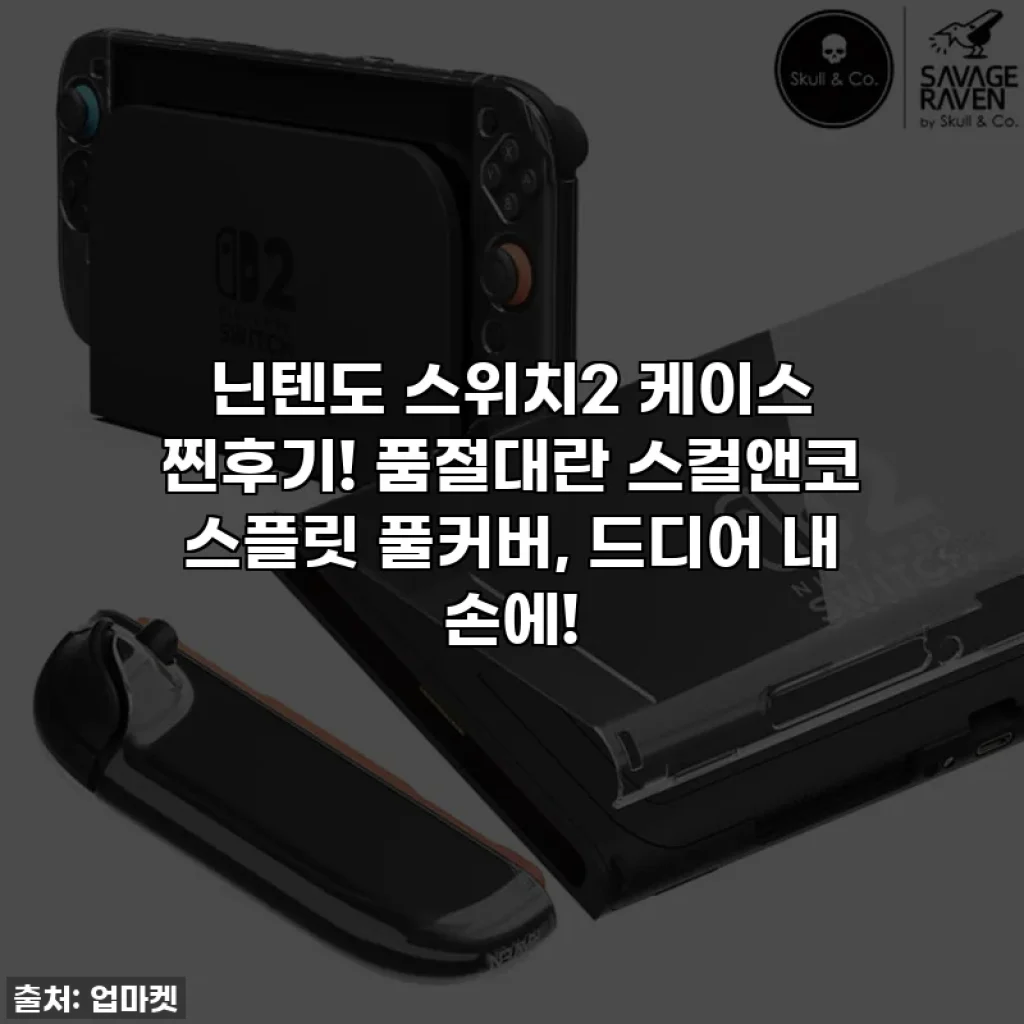 닌텐도 스위치2 케이스 찐후기! 품절대란 스컬앤코 스플릿 풀커버, 드디어 내 손에!