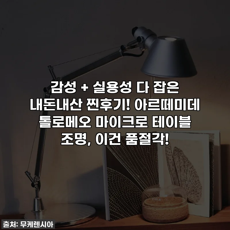 감성 + 실용성 다 잡은 내돈내산 찐후기! 아르떼미데 톨로메오 마이크로 테이블 조명, 이건 품절각!