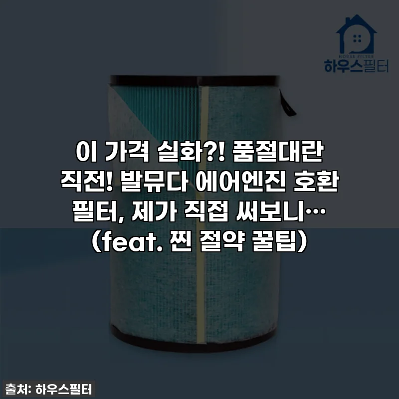 이 가격 실화?! 품절대란 직전! 발뮤다 에어엔진 호환 필터, 제가 직접 써보니… (feat. 찐 절약 꿀팁)