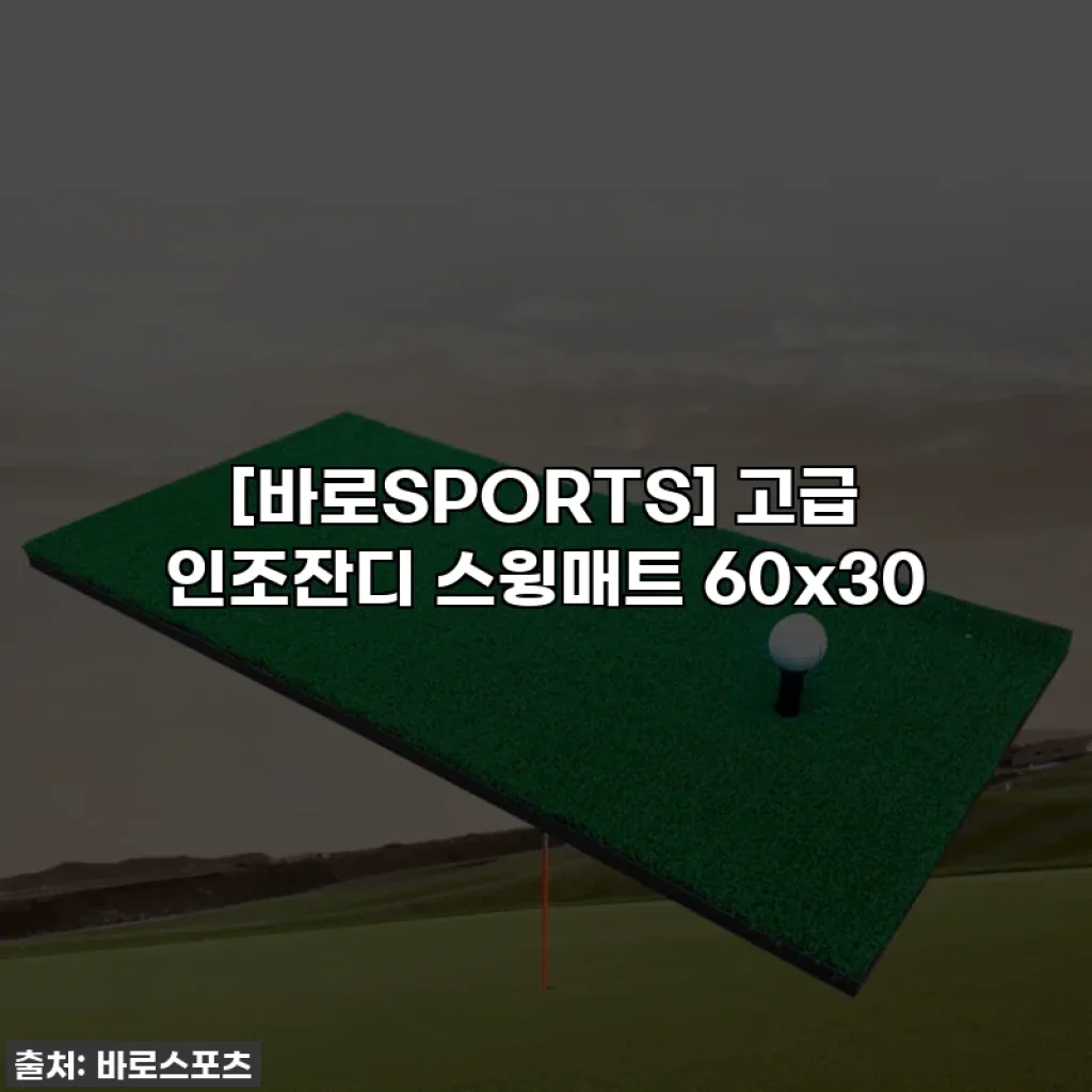 [바로SPORTS] 고급 인조잔디 스윙매트 60x30