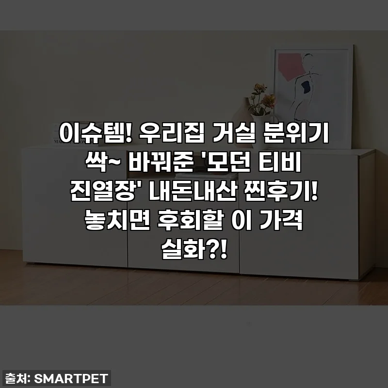 이슈템! 우리집 거실 분위기 싹~ 바꿔준 '모던 티비 진열장' 내돈내산 찐후기! 놓치면 후회할 이 가격 실화?!
