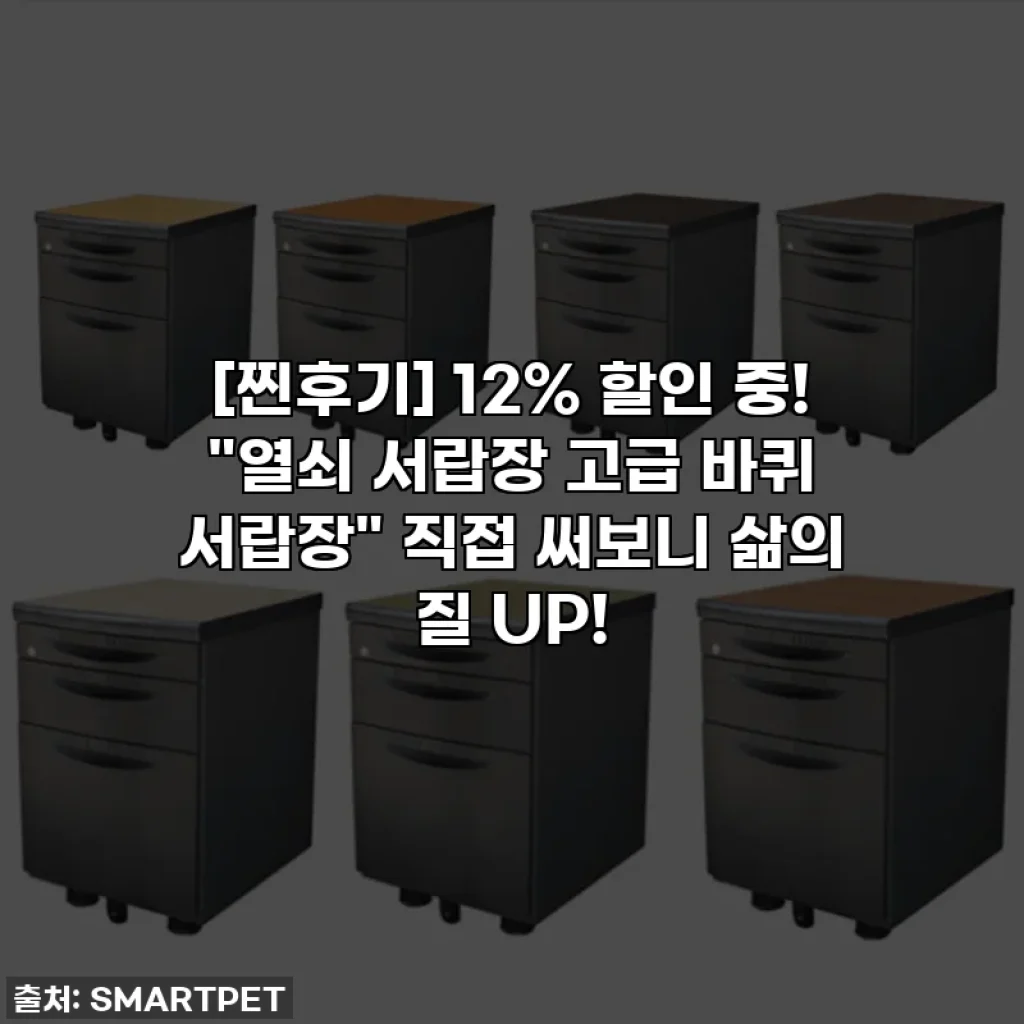 [찐후기] 12% 할인 중! "열쇠 서랍장 고급 바퀴 서랍장" 직접 써보니 삶의 질 UP!