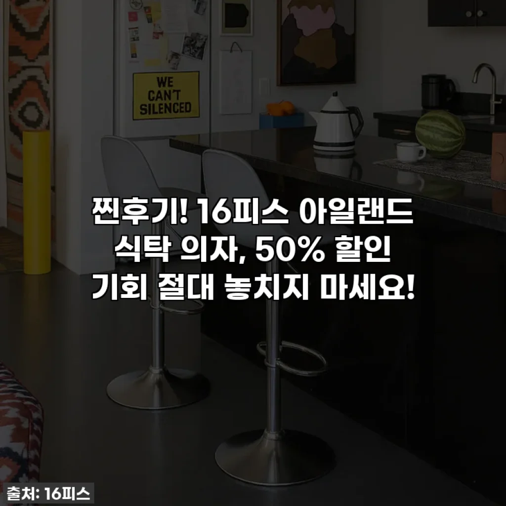 찐후기! 16피스 아일랜드 식탁 의자, 50% 할인 기회 절대 놓치지 마세요!
