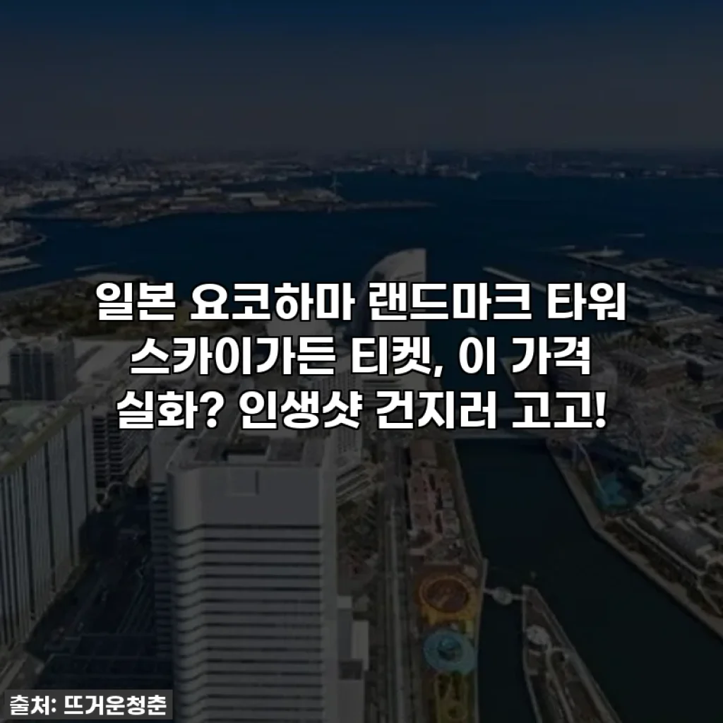 일본 요코하마 랜드마크 타워 스카이가든 티켓, 이 가격 실화? 인생샷 건지러 고고!