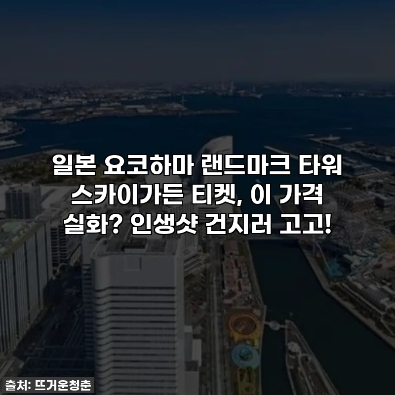 일본 요코하마 랜드마크 타워 스카이가든 티켓, 이 가격 실화? 인생샷 건지러 고고!