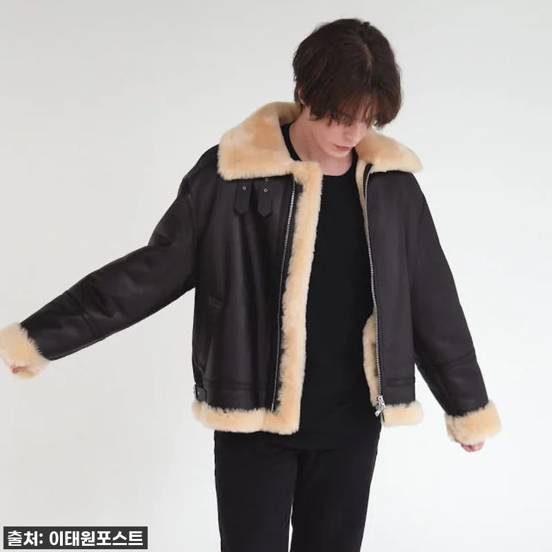 이태원포스트 리얼 양털 B-3 무스탕 관련 이미지 4