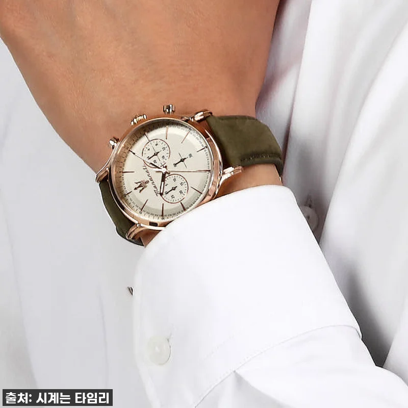 마세라티 에포카 아이보리 가죽 시계, 관련 이미지 5