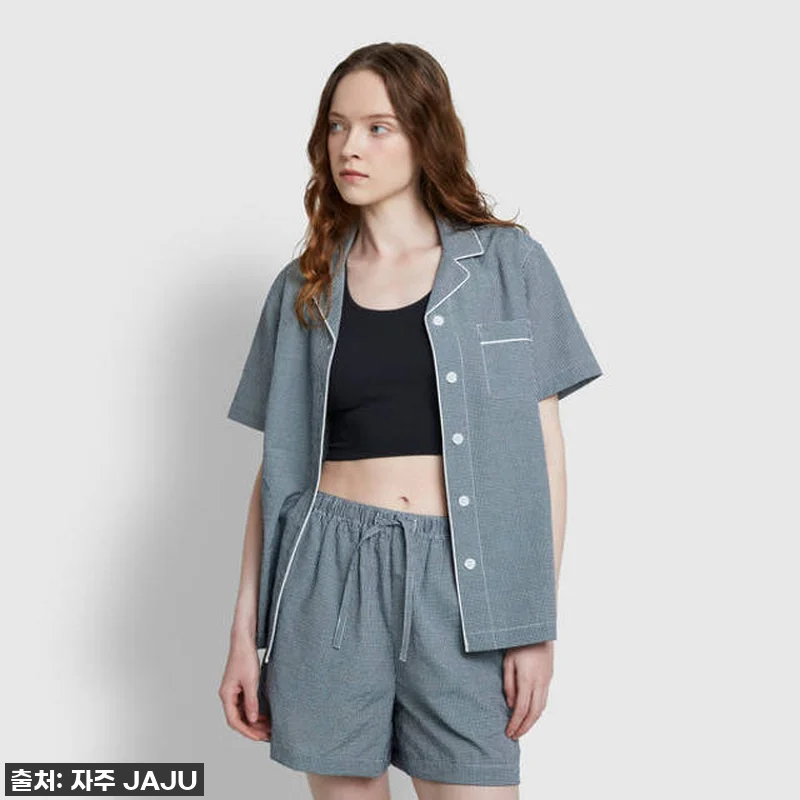 [JAJU/자주] 여 시어서커 체크 관련 이미지 6