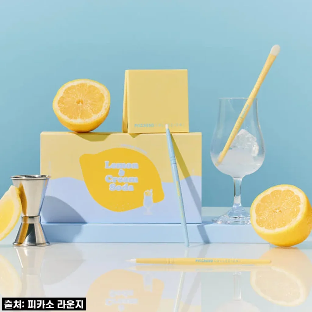 [찐후기] 피카소꼴레지오니 레몬&크림소다 에디션 브러쉬 3종 아이세트, 왜 이제야 만났니? 봄맞이 메이크업 필수템 등극!