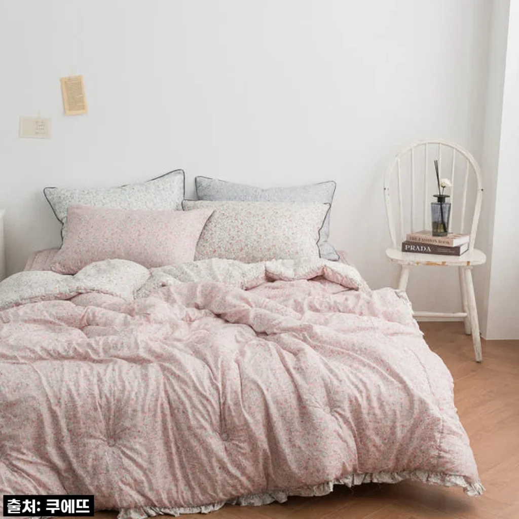 이불맛집 인정! 모달이불 잔꽃 플라워패턴 차렵이불 찐후기, 품절되기 전에 무조건 겟하세요!