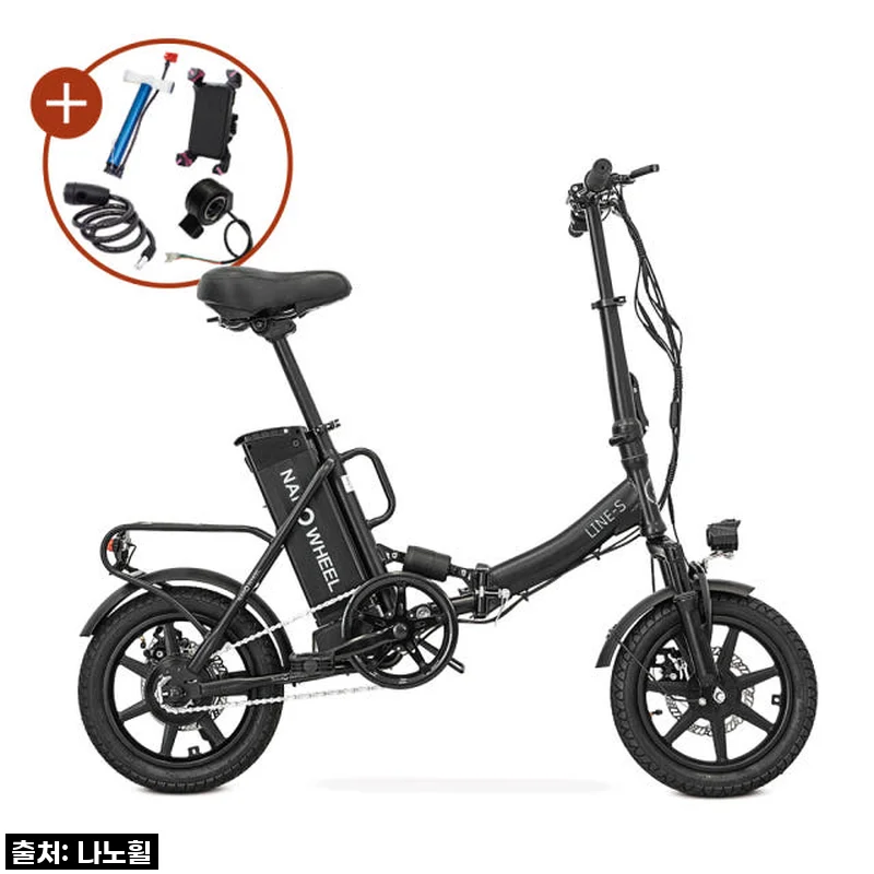 찐후기! 면허 없이도 씽씽! 나노휠 라인S 접이식 전기자전거, 이거 물건일세!