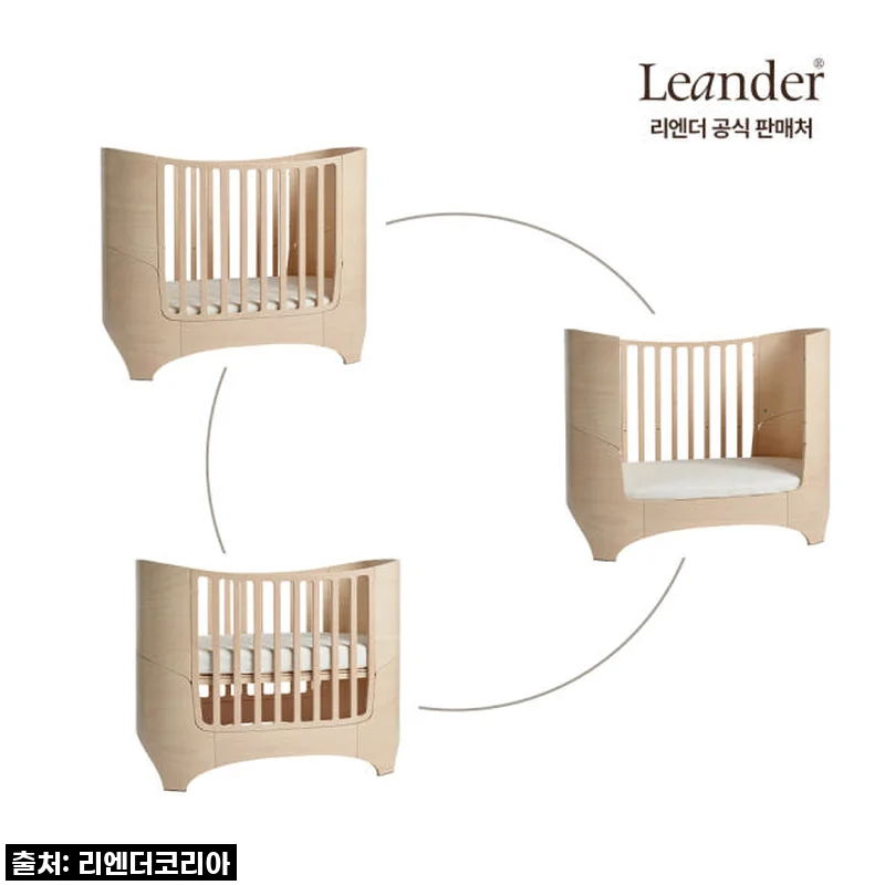 드디어 재입고! 리엔더 클래식 원목 신생아 아기침대, 이거 하나로 육아 난이도 확 낮췄어요! (화이트워시 찐후기)