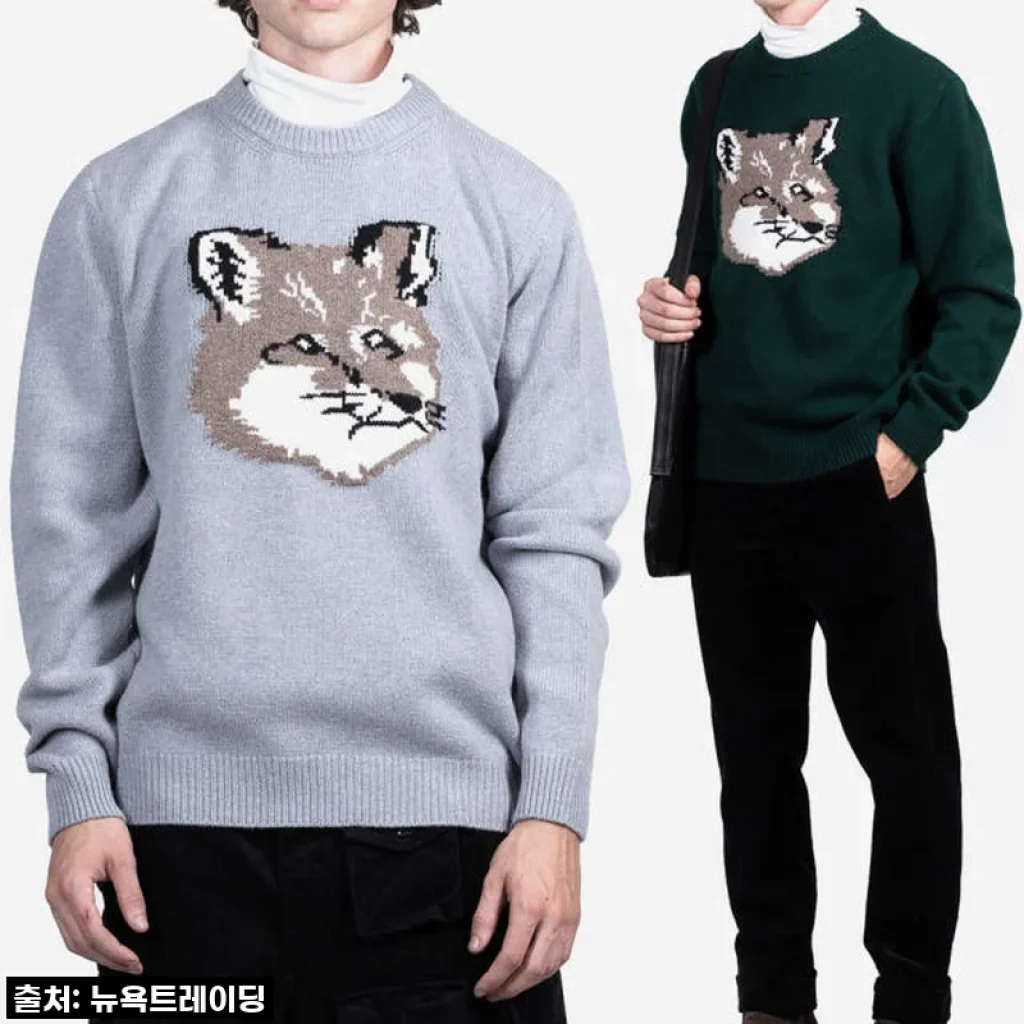 이건 무조건 사야 해! 메종키츠네 빅 폭스 헤드 니트, 제가 직접 입어보니... (품절주의)