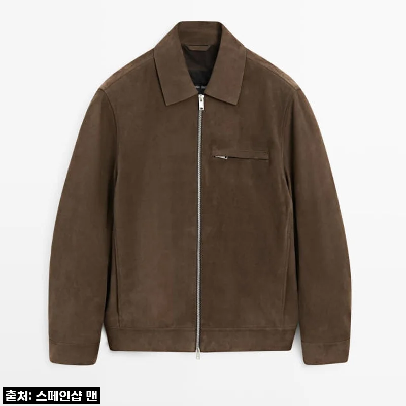 드디어 내 손에! 마시모두띠 프리미엄 스웨이드 레더 집업 재킷 (3384/455 OLIVE), 이건 무조건 소장각!