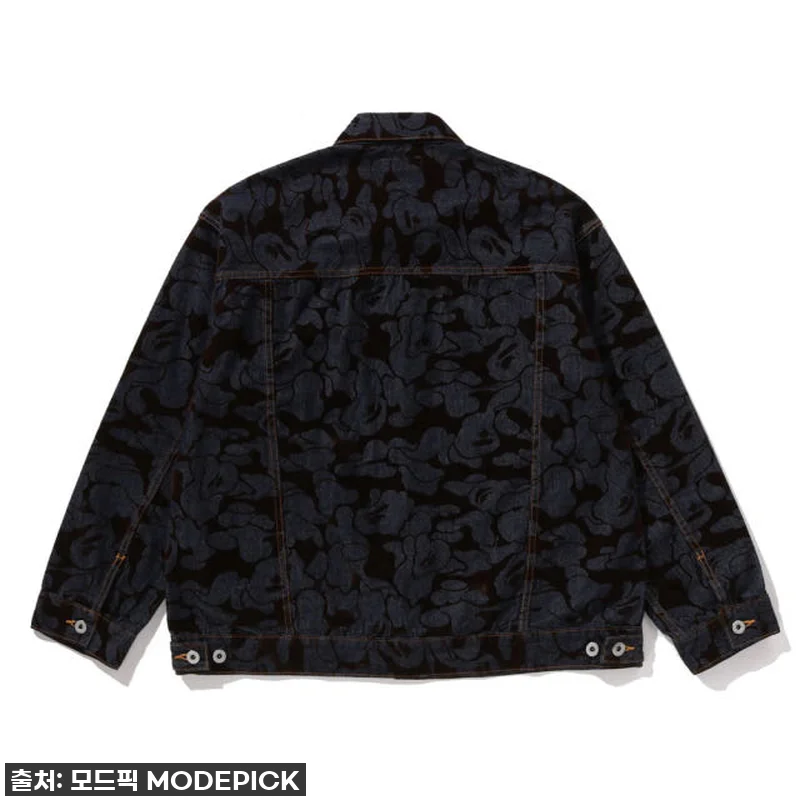 베이프 카모 플록 데님 자켓, 스트릿 관련 이미지 1