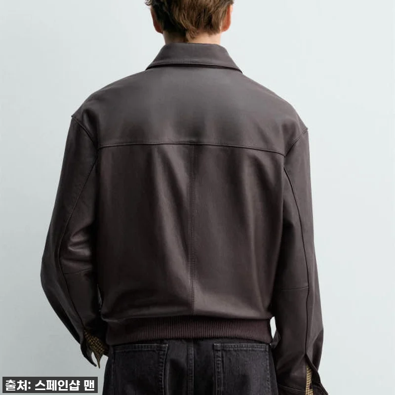 자라 프리미엄 레더 봄버 재킷 X 아 관련 이미지 3