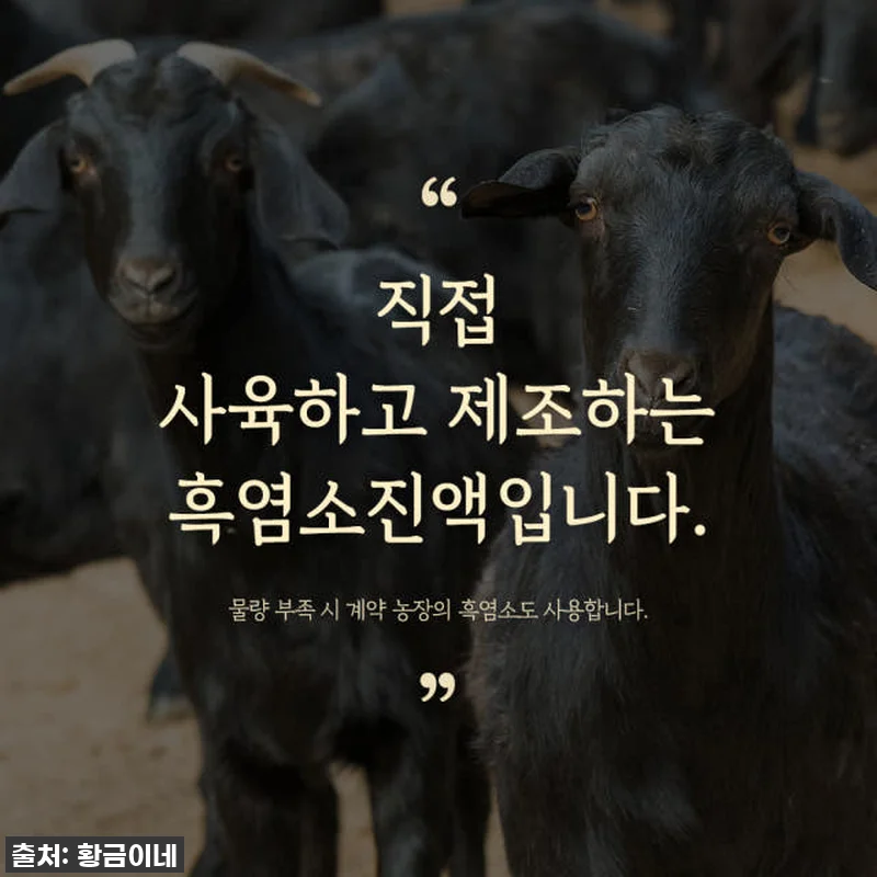 황금이네 자연방목 흑염소진액 엑기스 관련 이미지 3