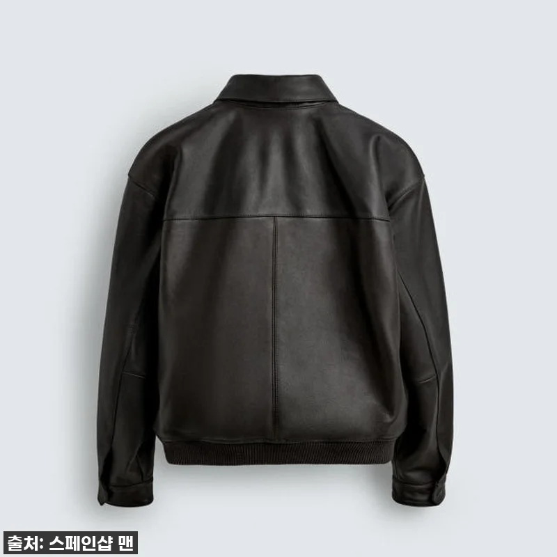 자라 프리미엄 레더 봄버 재킷 X 아 관련 이미지 5