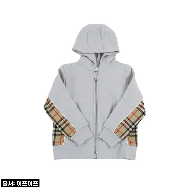 버버리 키즈 체크 펠파 후드 집업, 우리 아이 명품 등원룩으로 딱!