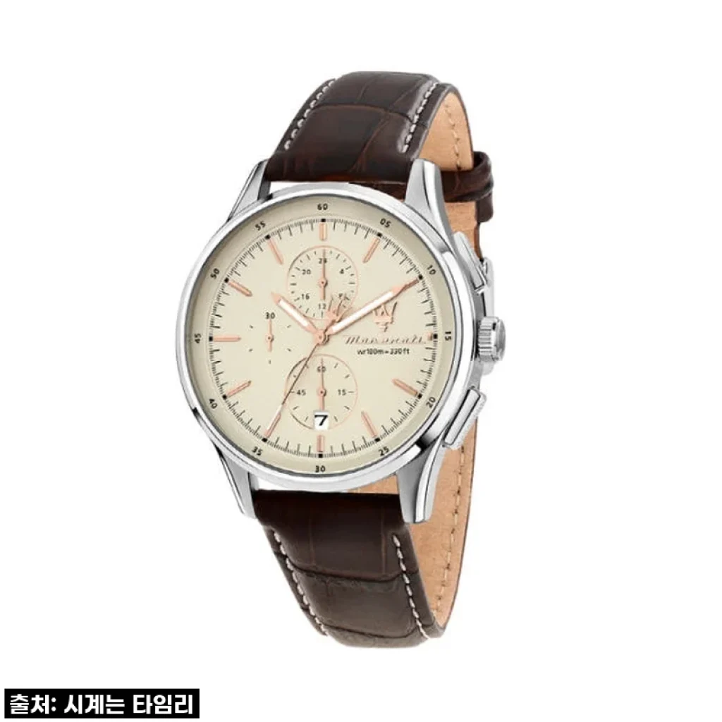 마세라티 SORPASSO 가죽시계, 클래식한 매력에 빠지다: 직접 착용해보니