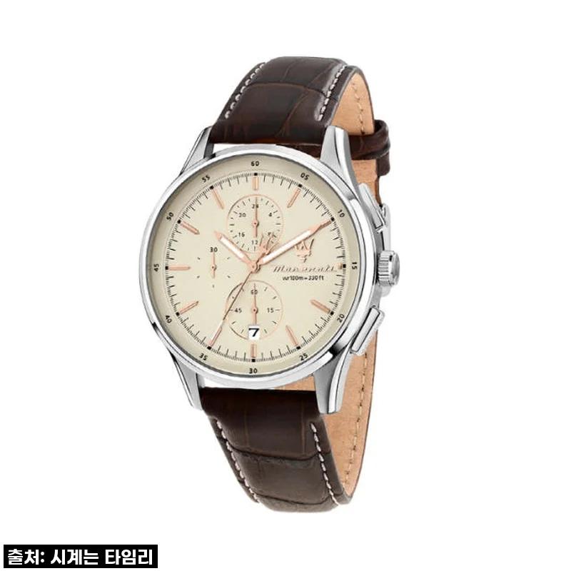 마세라티 SORPASSO 가죽시계, 클래식한 매력에 빠지다: 직접 착용해보니