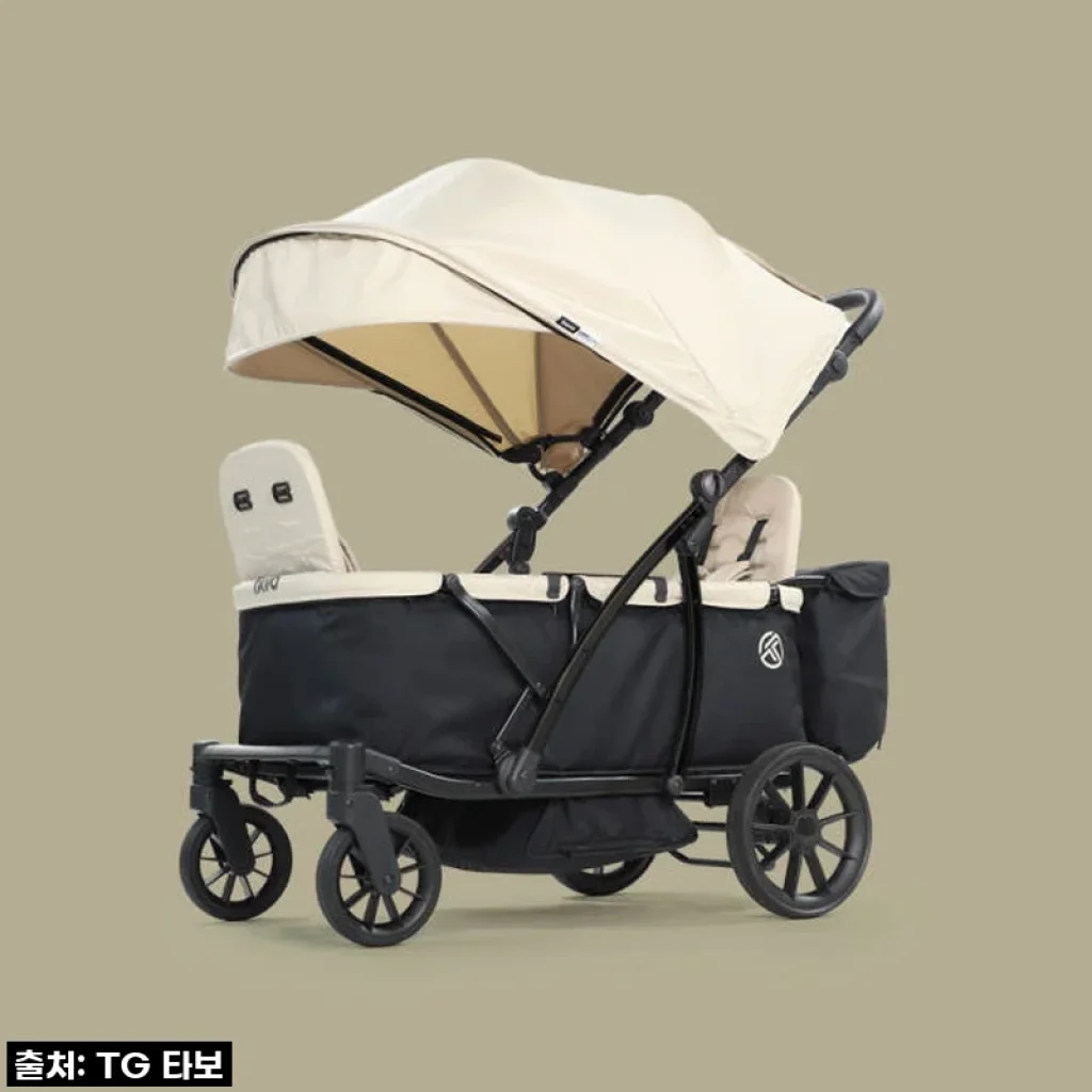 두 아이 엄마의 육아 필수템! 누비앤타보 TAVO 웨건MT2, 슬림폴딩에 아이들이 너무 좋아해요!