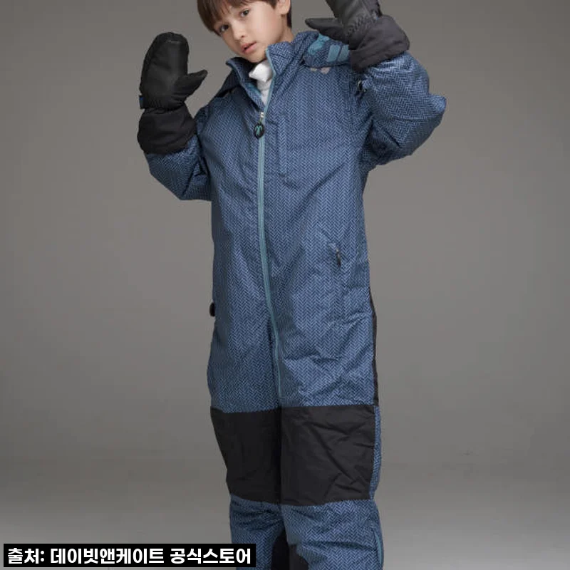 우리 아이 겨울왕국 제대로 즐기게 해준 데이빗앤케이트 주니어 올인원 스키복 보드복 RANGER 장갑 세트 후기!