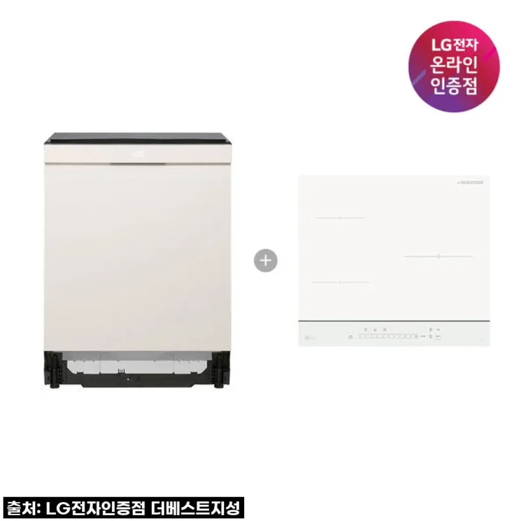 LG 오브제컬렉션 식기세척기 & 인덕션 세트, 주방의 품격을 높이다! (DUE6BGL1E + BEI3QKHLOE)