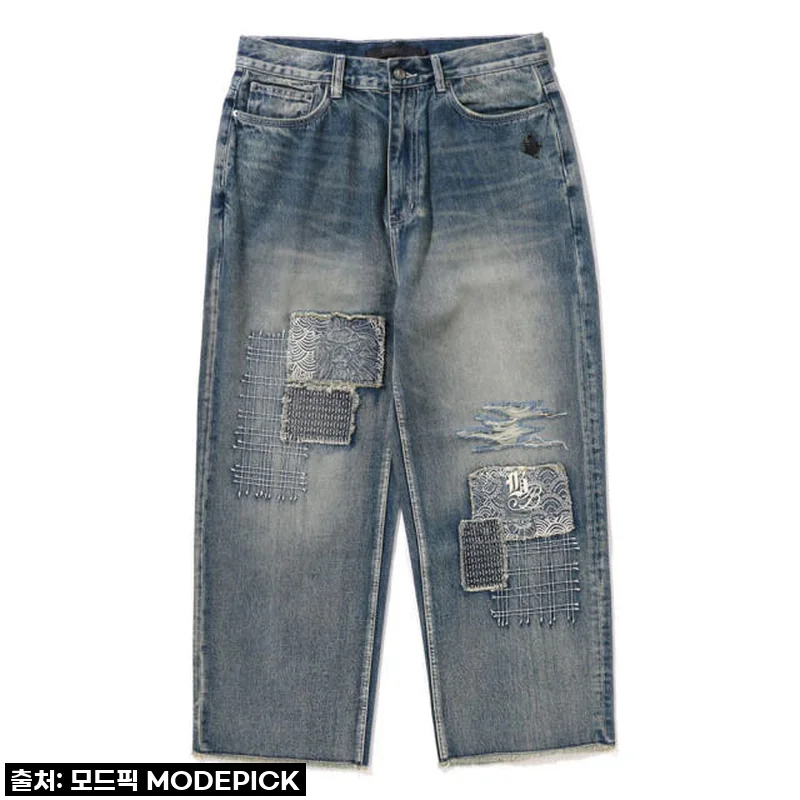 베이프 사시코 패치워크 진, 나만의 개성을 완성하다! (SASHIKO PATCHWORK JEANS)