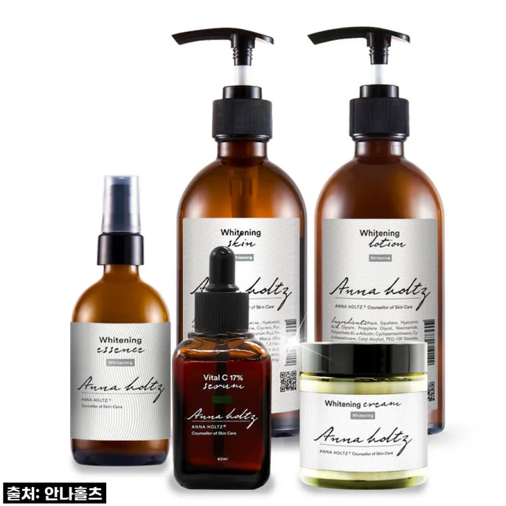 환절기 비상! 안나홀츠 미백 화이트닝 잡티 5종 세트, 직접 써보니 대만족 후기!