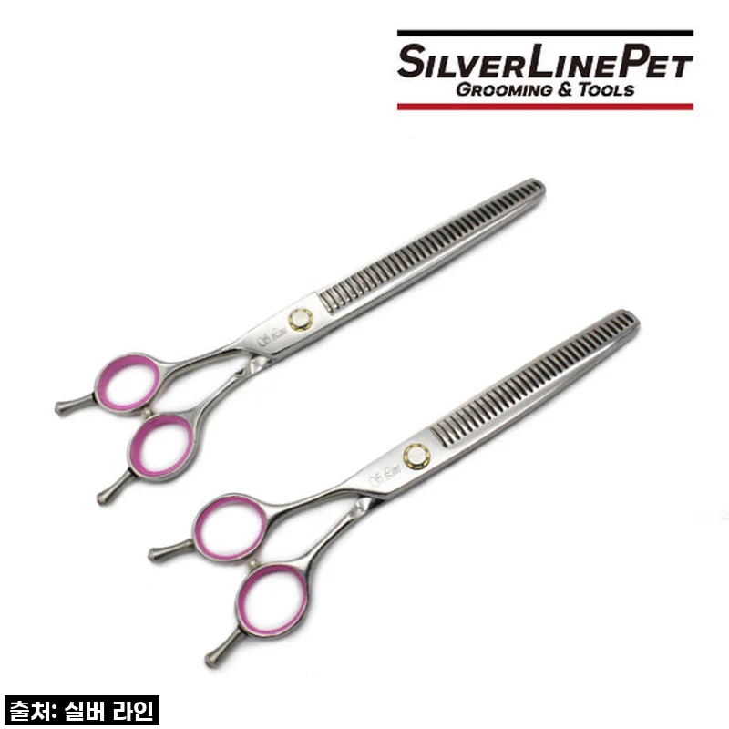 실버라인펫 LMDM 강아지 미용 왼손 지우개 요술가위 7인치 사용후기