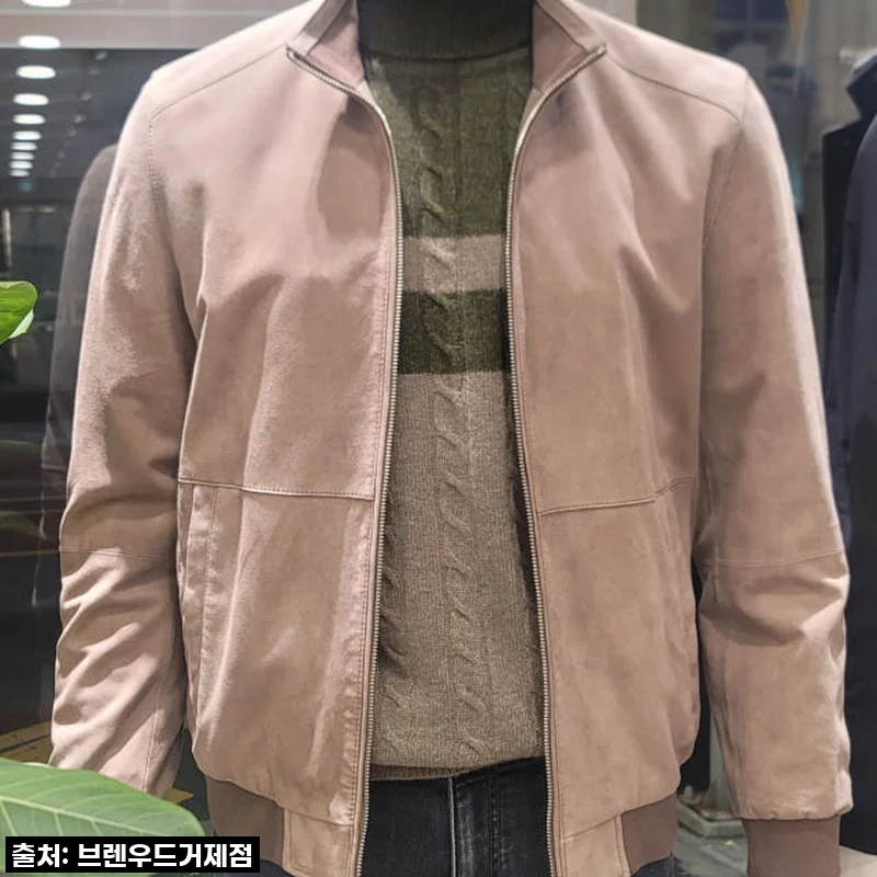 코로롱 브렌우드 [볼더레더] 고트스웨이드 산양가죽 블루종 BRUDX25111BEX 사용후기