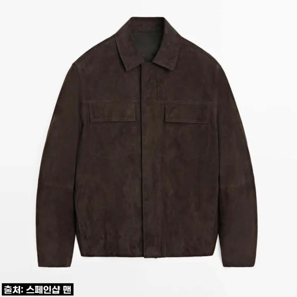 마시모두띠 프리미엄 스웨이드 레더 재킷 집업 포켓 3379/450 BROWN 사용후기