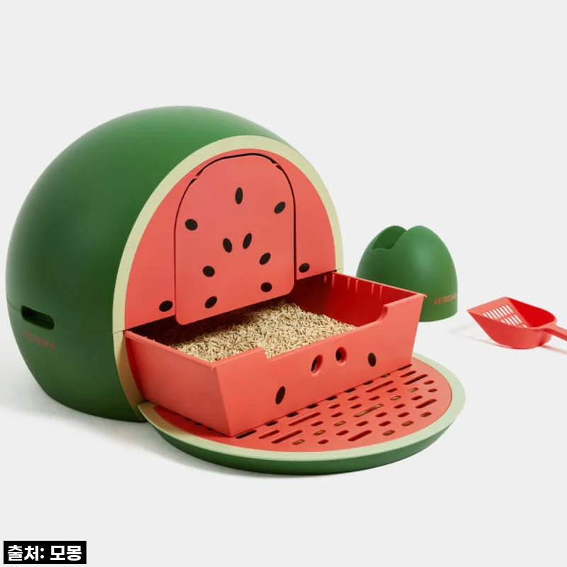 VETRESKA 수박 고양이 화장실 모래삽 세트 냄새차단 사용 후기