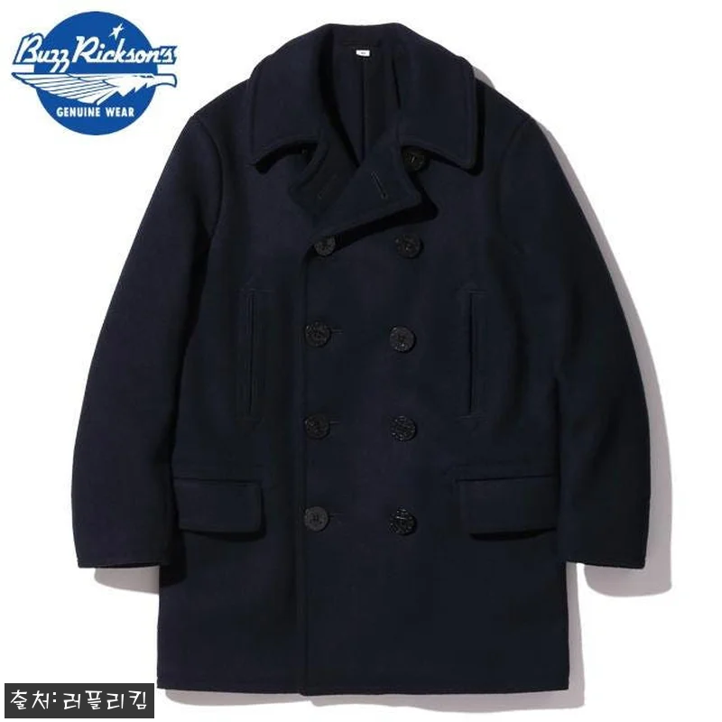 버즈릭슨 롱 울 피코트 네이비, 직접 관련 이미지 1