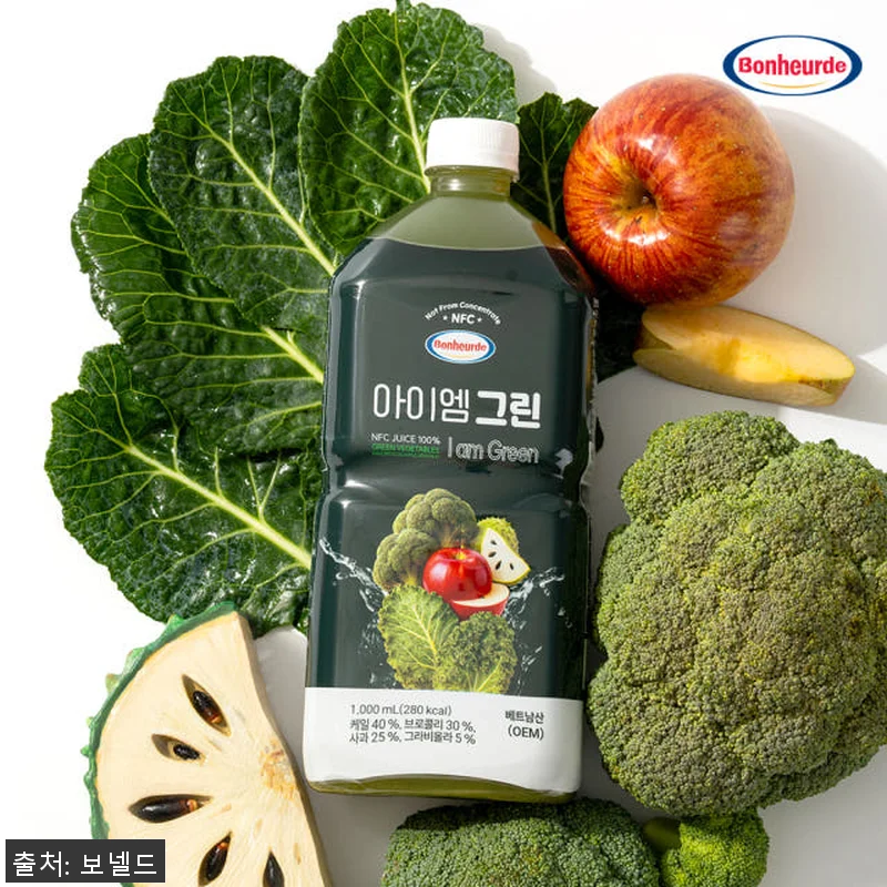 보넬드 아이엠 그린 주스 1L 9개, 관련 이미지 1