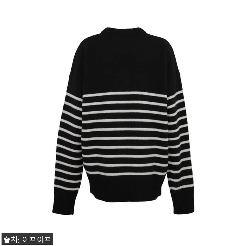 아미 빅하트 로고 스트라이프 울 니트 관련 이미지 1