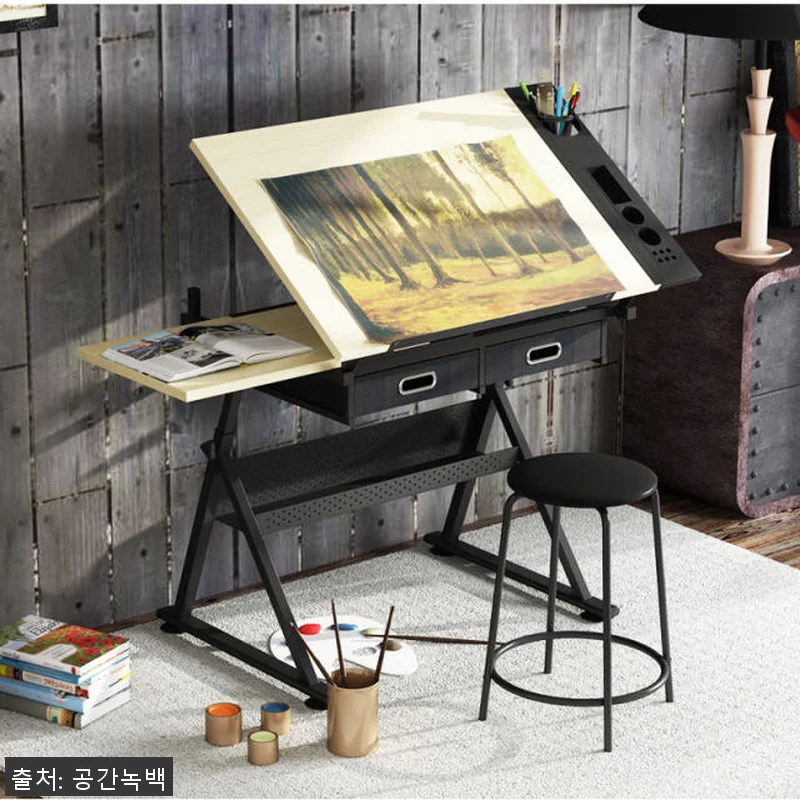 드로잉테이블 전문가용 철제 이젤 사용 관련 이미지 1