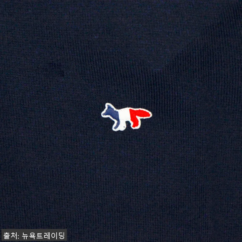 메종키츠네 남성 트리컬러 폭스 울 니 관련 이미지 2