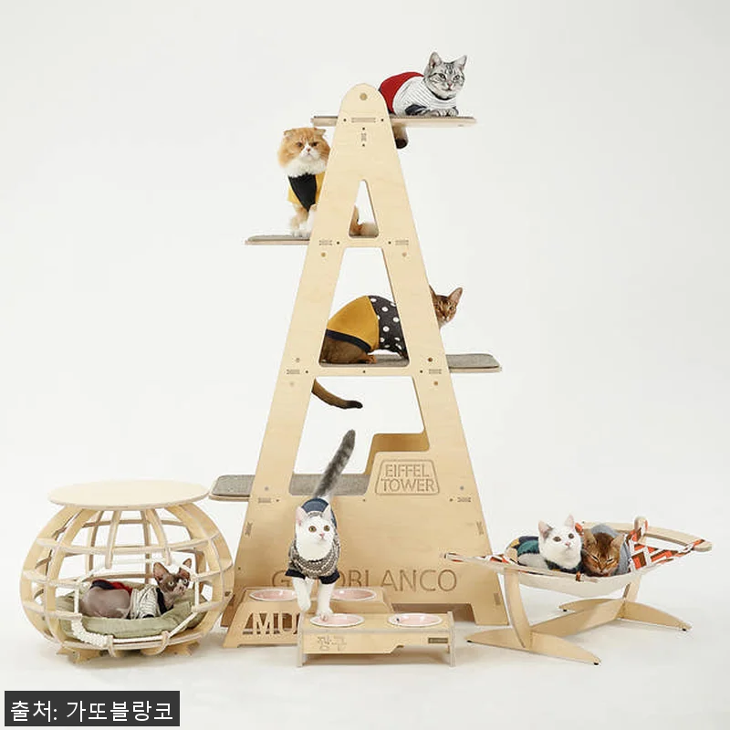 에펠 타워 원목 캣타워 사용후기, 고 관련 이미지 3
