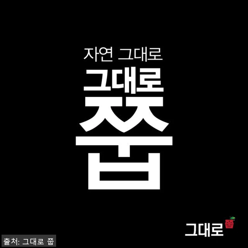 그대로 쭙 국산 사과즙 100% NF 관련 이미지 5