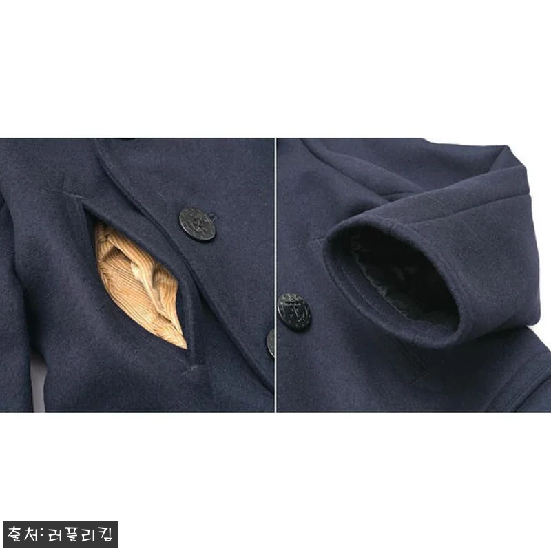 버즈릭슨 롱 울 피코트 네이비, 직접 관련 이미지 6