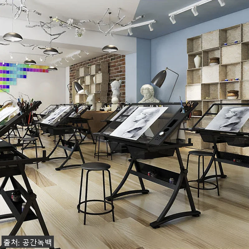 드로잉테이블 전문가용 철제 이젤 사용 관련 이미지 7