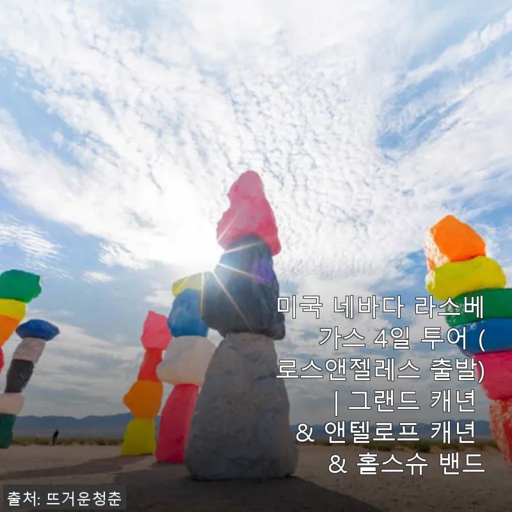 미국 네바다 라스베가스 4일 투어 후기와 추천 안내