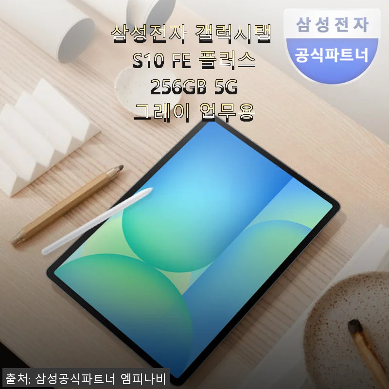 삼성 갤럭시탭 S10 FE 플러스 256GB 5G 그레이 업무용 사용후기