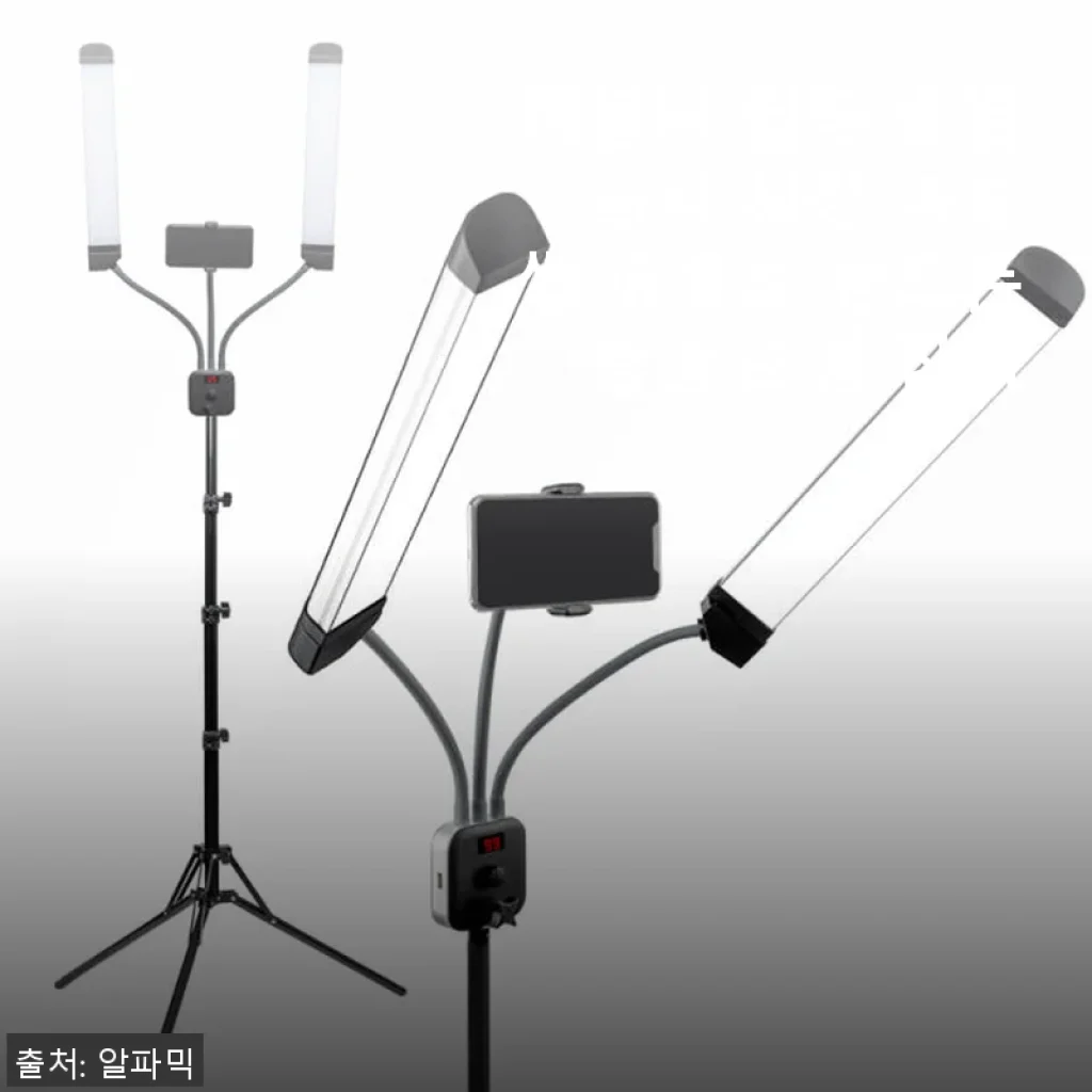 더블넥 집중 조명 음식 사진 속눈썹 유튜브 핸드폰 촬영 조명 장비 사용 후기