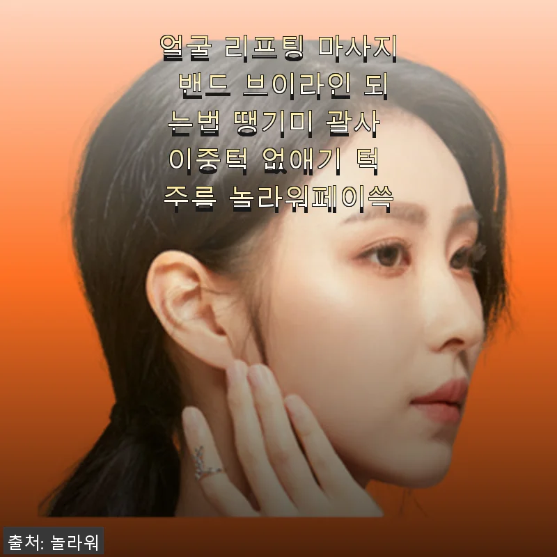 얼굴 리프팅 마사지 밴드 사용후기 - 브이라인과 이중턱 개선에 도전한 이야기