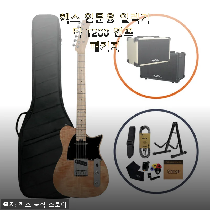 헥스 입문용 일렉기타 T200 앰프 패키지 사용후기: 초보자에게 딱 맞는 선택
