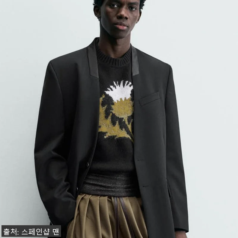 자라 스트라이프 자카드 프록 롱 코트 관련 이미지 2